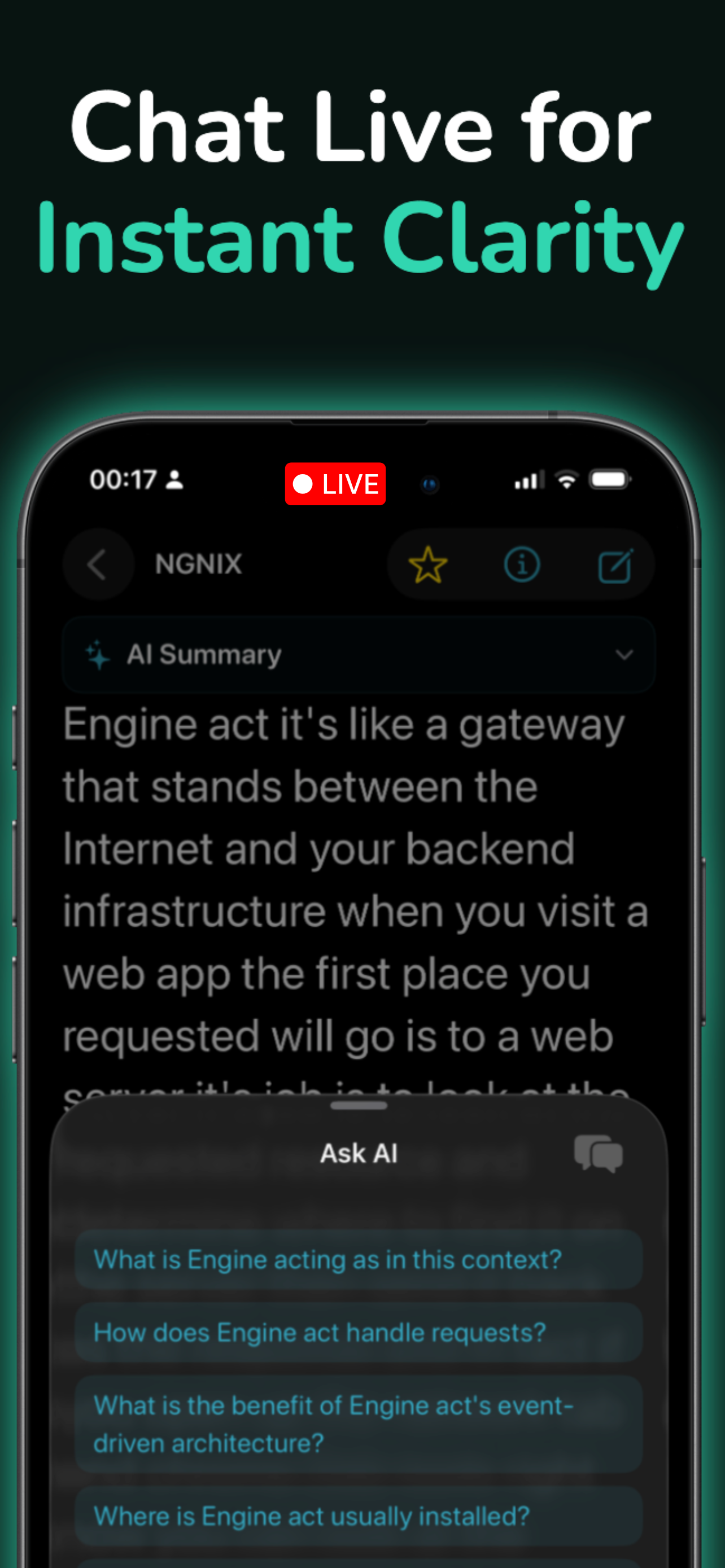 Vola AI note taker with live transcription and Ask AI